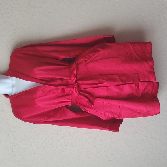 VTG Victoria's Secret red satin feeling robe OSFM - Picture 1 of 10